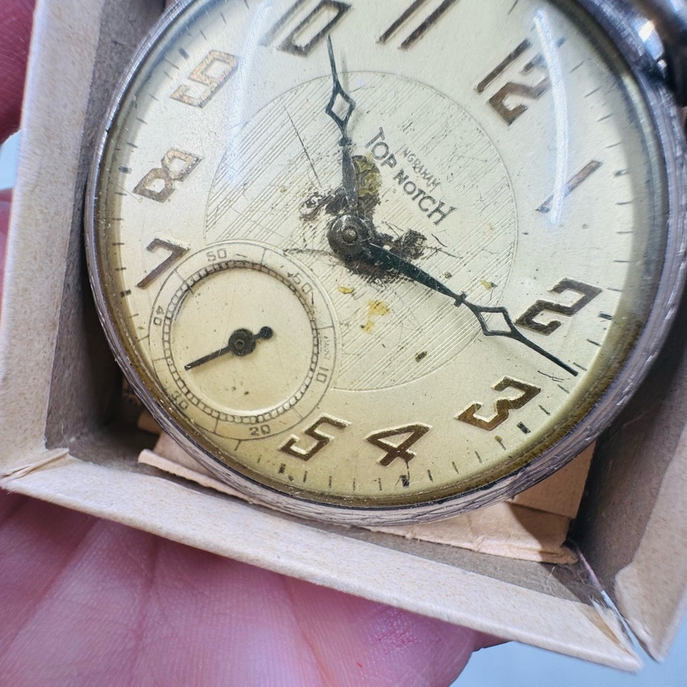 Vintage Ingram Pocket Watch w/ original box & Certificate - Picture 2 of 7